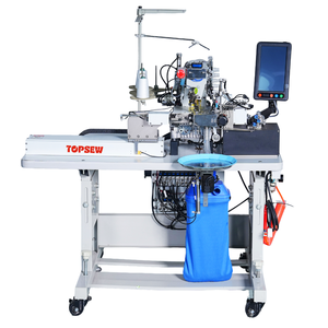 <span class=keywords><strong>Machine</strong></span> <span class=keywords><strong>à</strong></span> ourler industrielle programmable <span class=keywords><strong>à</strong></span> lit plat TOPSEW TS-816 pour les ourlets des pantalons boxer dans les usines <span class=keywords><strong>de</strong></span> sous-vêtements - Product Image 4