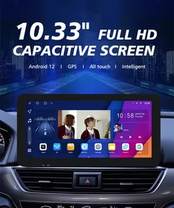 10.33 inch 2.5D màn hình cảm ứng phổ Android hệ thống đa phương tiện Máy nghe nhạc 4 gam Bluetooth Wifi FM GPS Car DVD Player