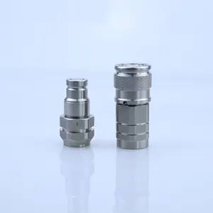 Hydraulic Couplings Type A Stainless Steel Flat Face Hydraulic Hose Couplings Quick Disconnect Coupling