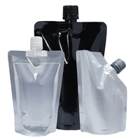 Pochettes souples PE recyclables robustes OEM avec bec verseur, emballage plastique personnalisé pour Vodka, Bière, Soda, Jus, Boissons, Crème capillaire, Lotion