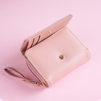 Porte-monnaie brodé tendance, petit portefeuille brodé, produits en vogue, porte-cartes triple pli, porte-monnaie imperméable