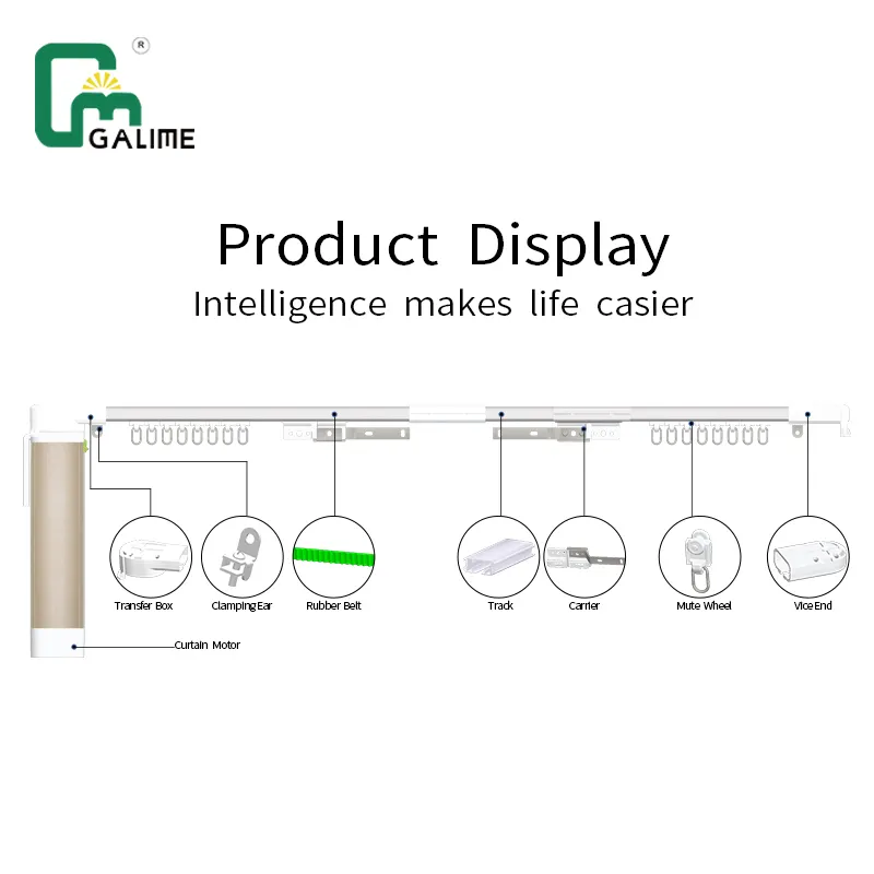 Smart Home Customizable Motorized Curtains Remote Control Electric Automatic Curtain Motor Automatic Curtain Opener