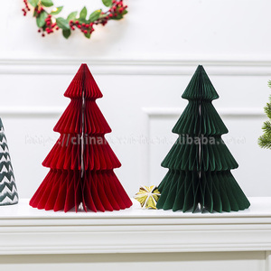 Arbre <span class=keywords><strong>de</strong></span> <span class=keywords><strong>Noël</strong></span> lumineux papier écologique <span class=keywords><strong>vert</strong></span> <span class=keywords><strong>rouge</strong></span> <span class=keywords><strong>blanc</strong></span> multicolore papier pliant décor vacances décoration <span class=keywords><strong>de</strong></span> <span class=keywords><strong>table</strong></span> <span class=keywords><strong>de</strong></span> <span class=keywords><strong>Noël</strong></span> - Product Image 3