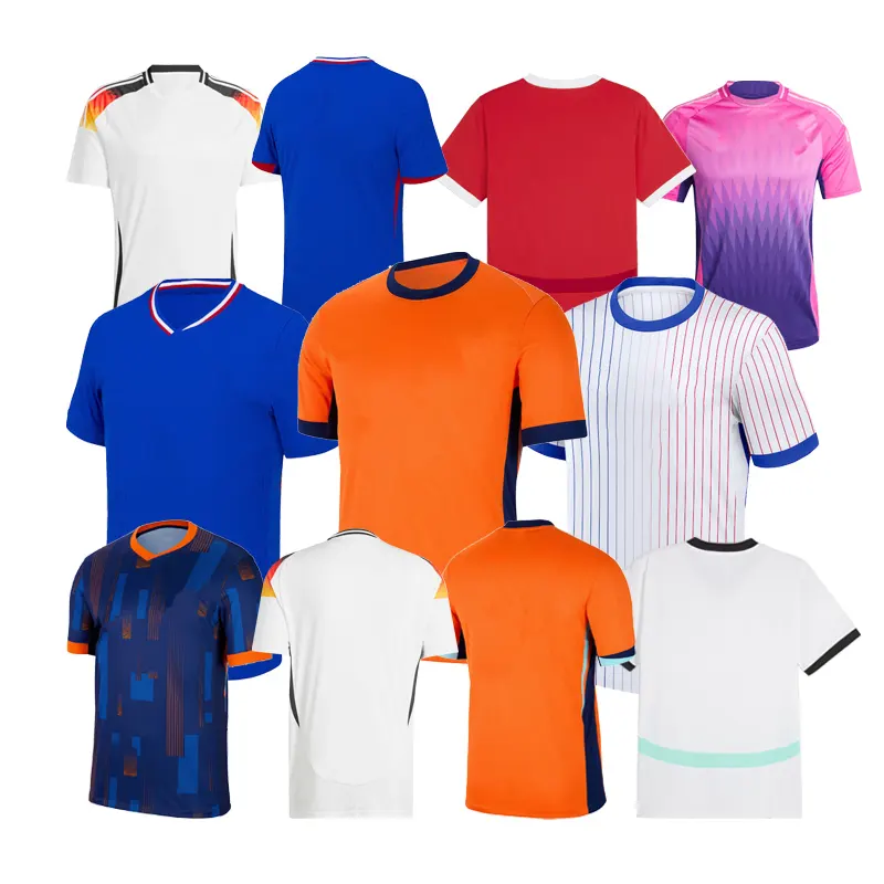 2024 Europe Jersey Club Home Soccer Jersey Football Jersey Soccer Wear Custom Version Fans Version T Shirt