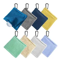 Serviette de golf avec petite poche et clip, en microfibre douce, nettoyeur de clubs de golf portable, cadeau d'affaires