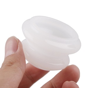 4 Buah Cangkir Bekam Vakum Transparan Anti Selulit Penyerap Kelembaban Cangkir Bekam Terapi Pijat Tubuh Silikon Set Cangkir Bekam - Product Image 6