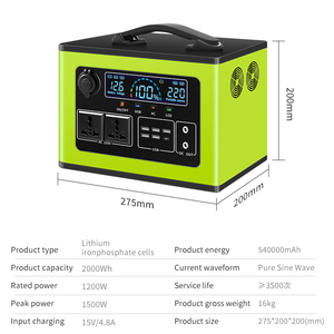 Portable <b>Solar</b> <b>Generator</b> Kit Top Portable Power Station 300W 400W 500W 600W - Product Image 6