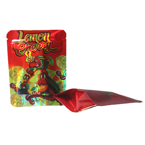 Custom Holographic Ziplock Bags with Heat Seal <strong>Foil</strong> Lining Resealable Mylar <strong>Pouch</strong> for Milk Pet Food Jelly Canned Food - Product Image 5