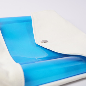Sac cosmétique professionnel à fermeture éclair en toile de coton durable avec logo personnalisé commodité de maquillage quotidien en PVC - Product Image 4