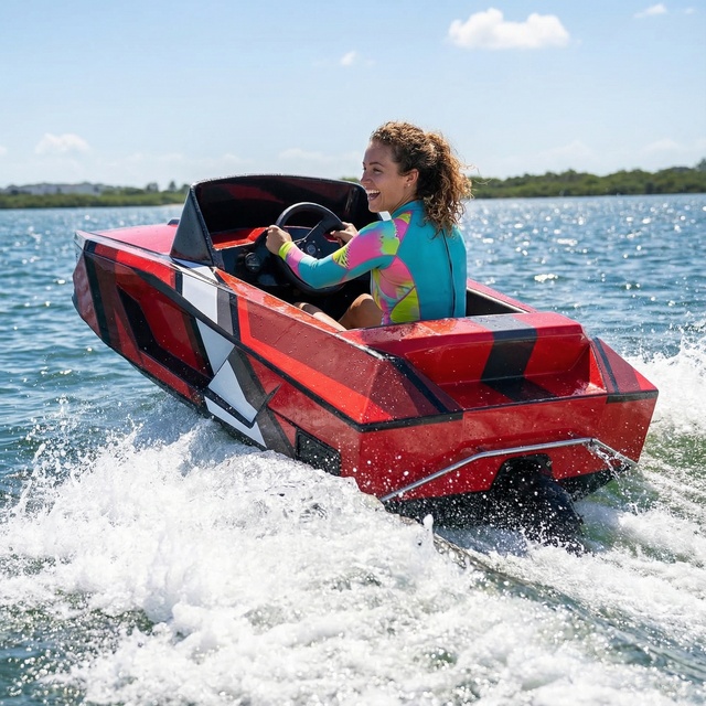 2026 Jet Ski Electric Go-Kart Wave Surfing E-Boat with High Speed Mini Boat for Aquatic Adventures