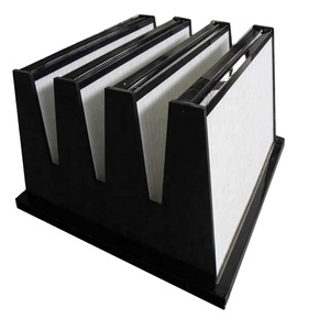 New Condition Ebraco H13 99.95% V Bank <span class=keywords><strong>Hepa</strong></span> <span class=keywords><strong>Filter</strong></span> 4V 610X610X292mm (24x24x12inch) para HVAC, AHU, Cleanroom-Personalizado - Product Image 6