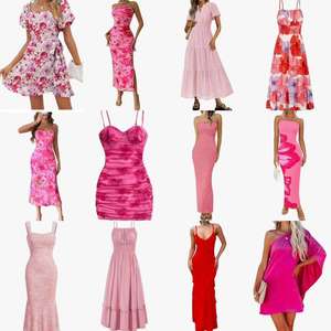 <span class=keywords><strong>Vestidos</strong></span> <span class=keywords><strong>de</strong></span> moda transfronterizos 2026 <span class=keywords><strong>en</strong></span> stock, <span class=keywords><strong>de</strong></span> color liso, tela fina acanalada, elegantes y casuales - Product Image 3