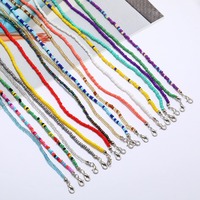 40 types de chaînes à lunettes perlées pour femmes et filles, cordon de maintien pour lunettes de soleil autour du cou, support de lunettes en acrylique