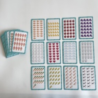 Vente en gros de cartes flash en papier pour enfants dans une boîte Outils éducatifs pour parents Poke for Kids Learning Numbers and Addition