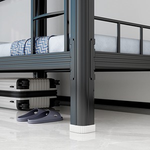 Прочная современная регулируемая односпальная стальная кровать Homniture для общежитий, взрослых и студентов - Product Image 4