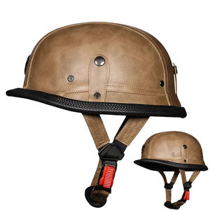 Quatre saisons Scooter <span class=keywords><strong>moto</strong></span> Vintage léger demi casque hommes et femmes voiture électrique casque ouvert visage - Product Image 3