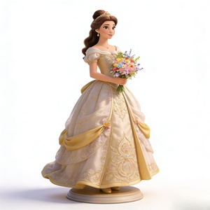 Belle: la Princesa Dorada. Esta Escultura Fue Tallada y Fundida por Bozhiyi - Product Image 1