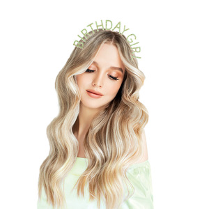 Serre-tête en strass de haute qualité pour fête d'<span class=keywords><strong>anniversaire</strong></span> pour filles - Nouveau style BIRTHDAY GIRL avec design scintillant - Product Image 4