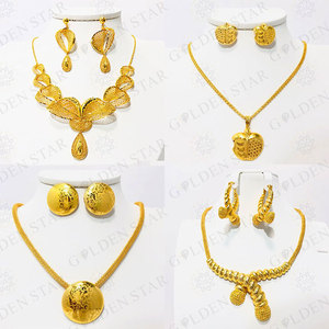 Trang Sức Golden <span class=keywords><strong>Star</strong></span> Bộ Trang Sức Mạ Vàng Dubai Châu Phi Màu Vàng 24K 18K Sang Trọng Chất Lượng Cao - Product Image 6