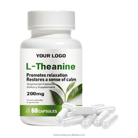 Capsules de L-Théanine pour le Soulagement du Stress et la Relaxation, Favorise le Sommeil et la Concentration, Supplément OEM/ODM