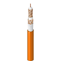Cable Coaxial para Estadio Interior/Exterior, Cables de Comunicación de Aislamiento de HDPE de Espuma de Conductor de Cobre Desnudo Sólido, Triax 14 AWG