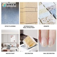 Puces de revêtement époxy multicolores pour garage commercial, certifiées ISO9001 et CE, résistantes aux UV, de qualité supérieure