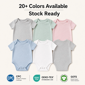 Combinaison bébé 100% coton, faible MOQ, vêtements pour nouveau-né garçon 0-3 <span class=keywords><strong>mois</strong></span>, livraison directe, barboteuse bébé tricotée, combinaisons bébé très bon marché, vêtements pour bébé - Product Image 2