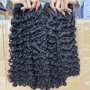 Vente en gros de extensions de trame de cheveux vierges bruts non transformés, vendeurs de tissage de cheveux humains bouclés birmans - Product Image 3