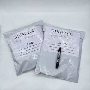 Custom Logo White Mailer Shipping Packaging Mailing Bags Large Extra Large 14.5x19 19x24 Poly Bags - Product Image 2