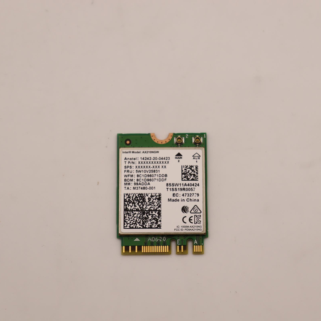 AX210NGW M.2 Key E 2230 WiFi 6E Wireless Card 5400Mbps Tri-Band 2.4G/5G/6G 802.11ax  Network Adapter for Laptop