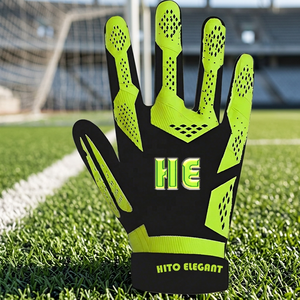 Gants de gardien de but de football professionnels de haute qualité en latex, personnalisables, avec personnalisation sur mesure, en vente - Product Image 4