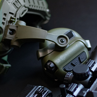 Casque tactique de communication numérique Milpro étanche avec coussinets en gel NRR 22dB M32X Plus pour une perception environnementale améliorée