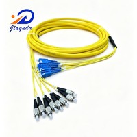 Câble de brassage optique de distribution terminale Premium 8 fibres SM G.657A2 G.657A1 G.652D avec connecteurs LC SC ST FC sélectionnables LSZH