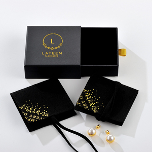 Custom Gold Foil Embossed Logo Sliding <b>Box</b> Wholesale Custom Luxury <b>Black</b> Magnetic Jewelry <b>Gift</b> <b>Box</b> Packaging with Magnetic Lid - Product Image 3
