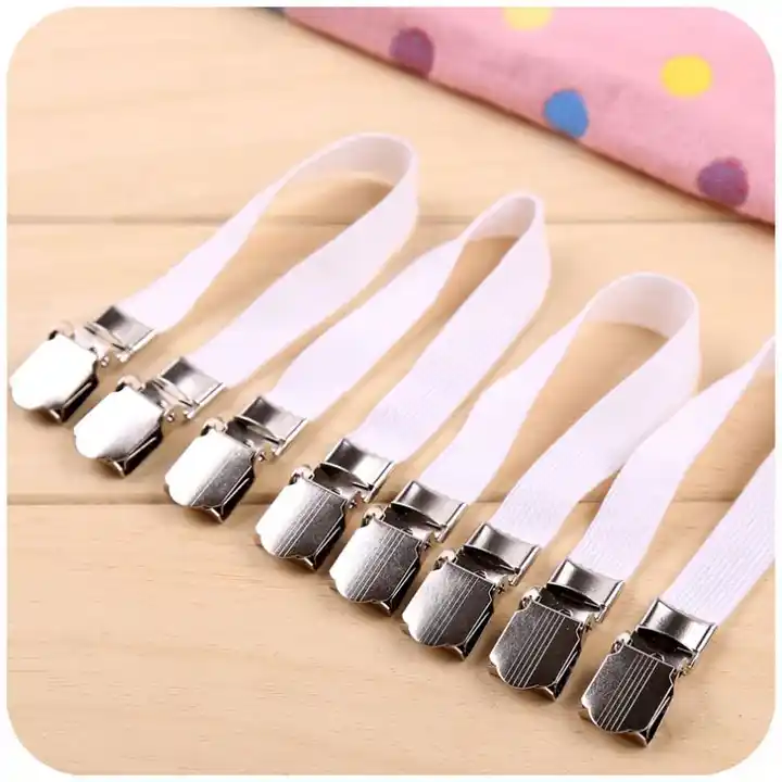 4PCS Adjustable Fitted Sheet Clips Bed Sheet Fastener Suspenders
