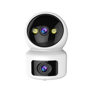 Wifi không dây ống kính kép 2MP IP tầm nhìn ban đêm trong nhà <span class=keywords><strong>CCTV</strong></span> Home an ninh màn hình bé PTZ Bộ nhớ lưu trữ thẻ - Product Image 2