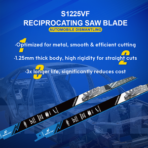 <span class=keywords><strong>Lame</strong></span> de <span class=keywords><strong>scie</strong></span> <span class=keywords><strong>sabre</strong></span> bimétallique M42 de 12 pouces (300 mm) 10/14 TPI pour la coupe de métaux épais, lames de <span class=keywords><strong>scie</strong></span> <span class=keywords><strong>sabre</strong></span> robustes - Product Image 2