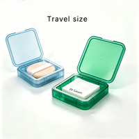 Boîte de rangement pour tampons de coton de qualité alimentaire, format voyage, 20 ml, pour poudres et cosmétiques, avec compartiments vides et logo personnalisé