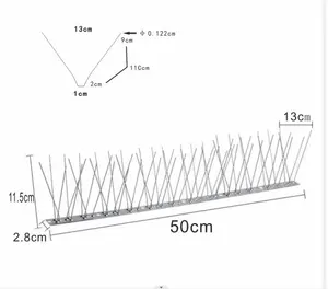 Qiao Liang ที่ดักนกพิราบป้องกันนกและศัตรูพืชขนาดเล็กหนามไล่นกหนามและป้องกันการปีนรั้วแหลม