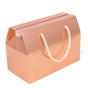 Rose Gold Knotless Sóng Tóc Giả Hộp Bó Đầy Đủ Ren Tổng Hợp Bện Tóc Giả Với Món Quà Ribbon Nghệ Thuật Giấy Bao Bì Cho Khuôn Mặt Kem Tóc Giả - Product Image 6