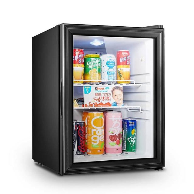 OEM Compressor Beverage Series 35L Hotel Small Glass Door Mini Refrigerator Fridge
