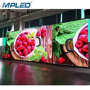 Tela de led curvada de parede, 3840hz, alta taxa de atualização, móvel, led p2.97, luzes led, cor completa, rgb 16 bits, 2 anos, 64x64 pixels