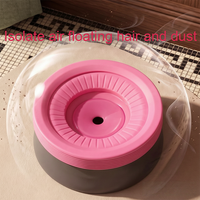 Gamelle flottante anti-déversement pour animaux de compagnie – Fontaine à eau pour chien sans doublement mouillé le menton, gamelle anti-renversement pour chat, distributeur d'eau pour animaux sans désordre