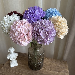 ดอกไฮเดรนเยียสีขาวชมพู ผ้าไหม ขายดี สำหรับตกแต่งงานแต่งงาน วันแม่ คริสต์มาส และปีใหม่ - Product Image 5