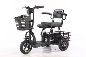 <span class=keywords><strong>Tricycle</strong></span> électrique pliable unisexe 500W, scooter de mobilité, vélo parent-enfant, chariot de courses pour personnes âgées - Product Image 4