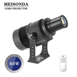 60W LED Gobo Projector Light IP67 IP65 Outdoor Waterproof Advertising Customize Logo Projector Floor Lamp CE Certification