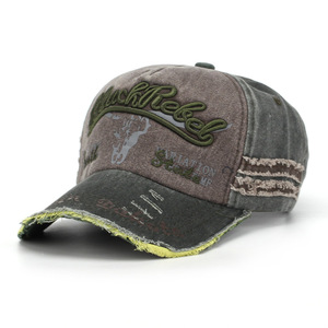 Casquette <span class=keywords><strong>de</strong></span> baseball vintage en coton délavé et vieilli, broderie 3D, style rébel noir, casquette papa rétro, logo personnalisé, vente en gros - Product Image 4