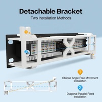 Montaje en pared Soporte de 10 pulgadas Panel de conexión Montaje en rack Ethernet 12 puertos CAT6A Punch Down UTP para cableado Cat6A Cat6