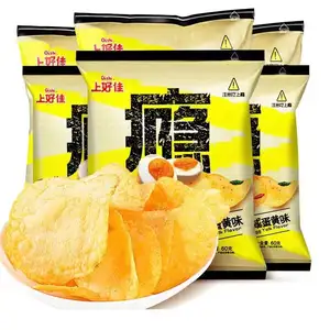 Großhandel China Oishi Kartoffel chips salziges Ei Snacks Chinese Snack Food Exotische Snacks