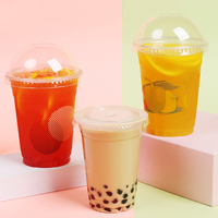 Gobelets PLA biodégradables et compostables à 100 %, transparents, avec couvercles, pour thé à bulles, jus et sodas – Vente directe usine